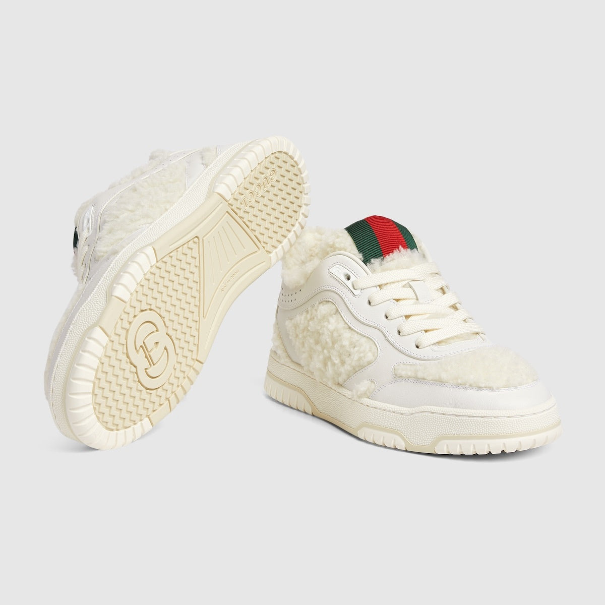 Gucci Re-Web Merino Wool Sneakers - 4