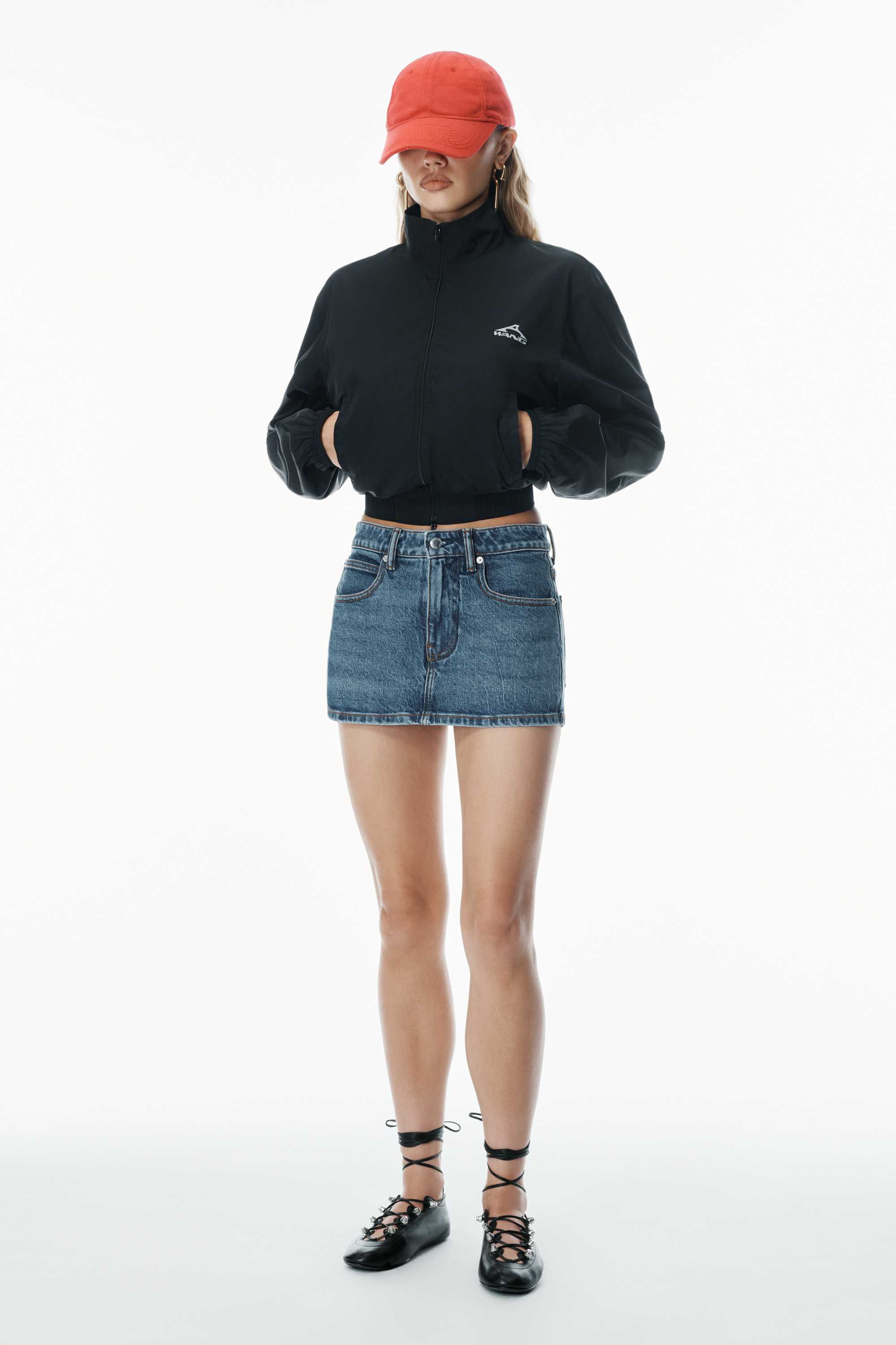 MID-RISE SKORT IN COMFORT STRETCH DENIM - 2
