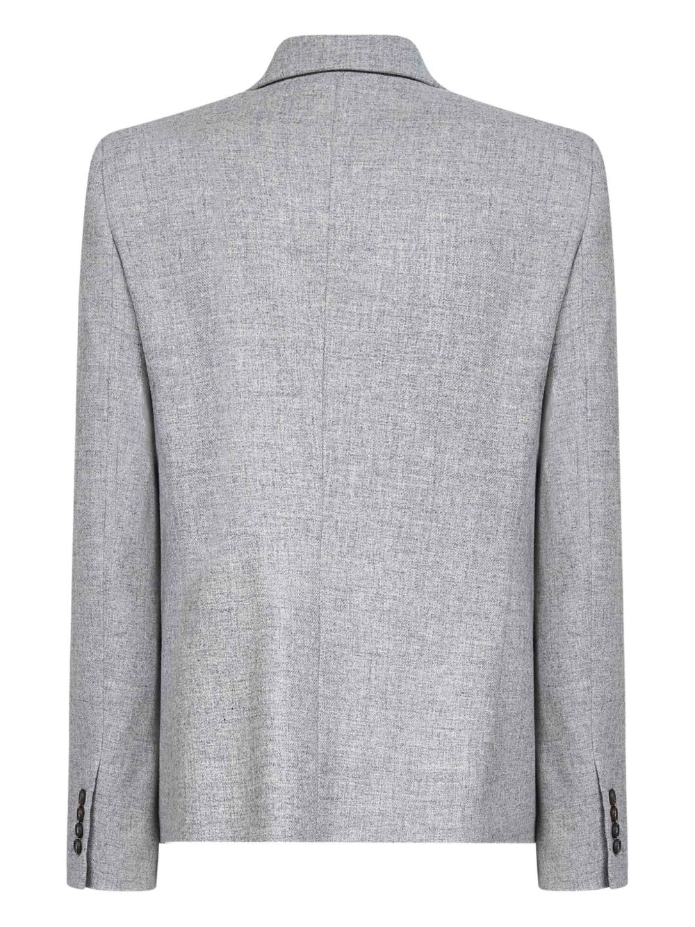 peak-lapel brooch blazer - 2