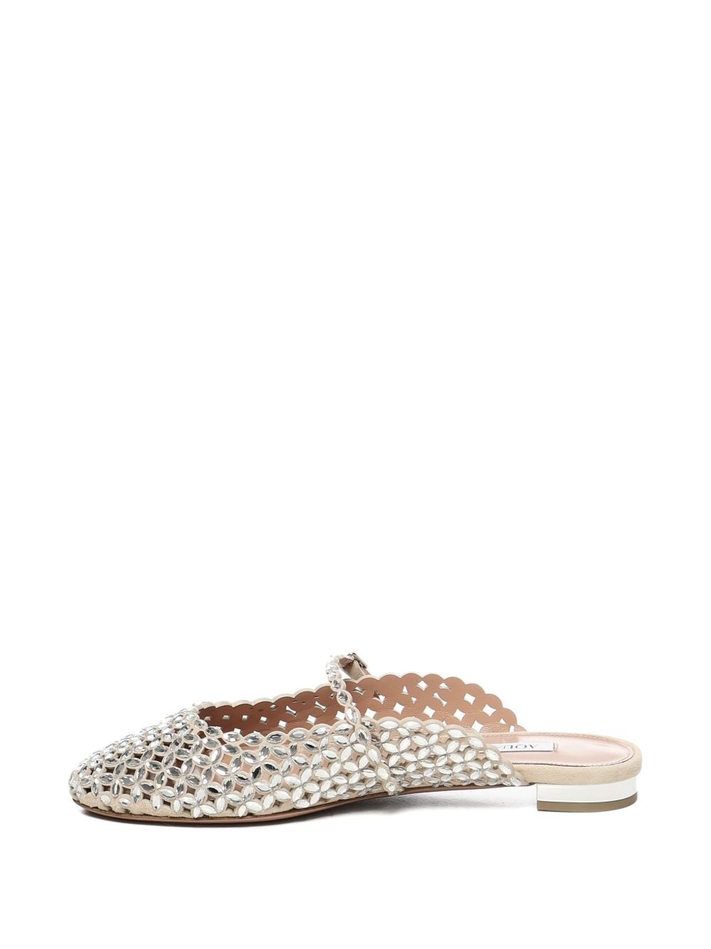 beaded open-toe mules - 4