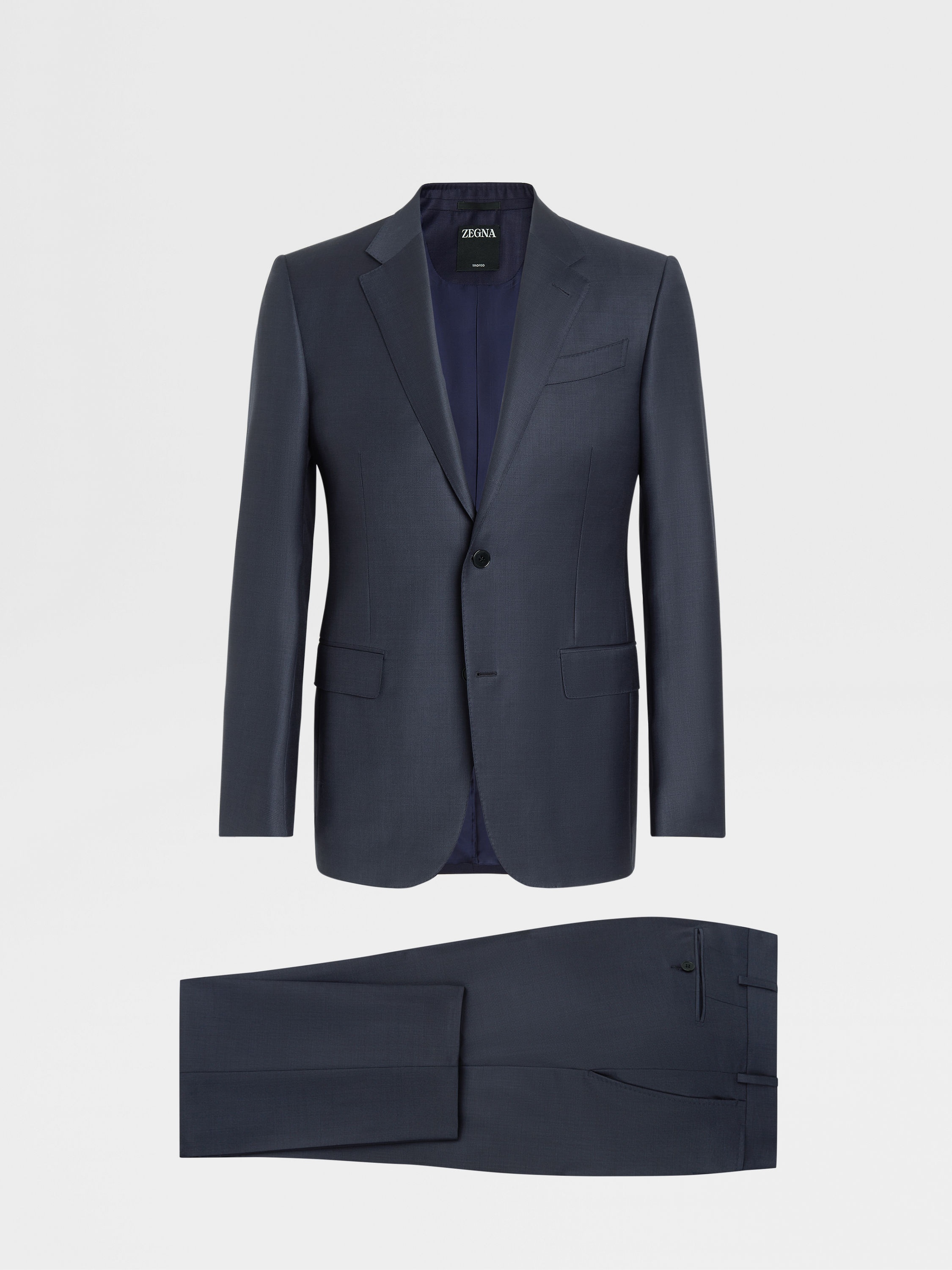 DARK BLUE TROFEO™ WOOL SUIT - 1