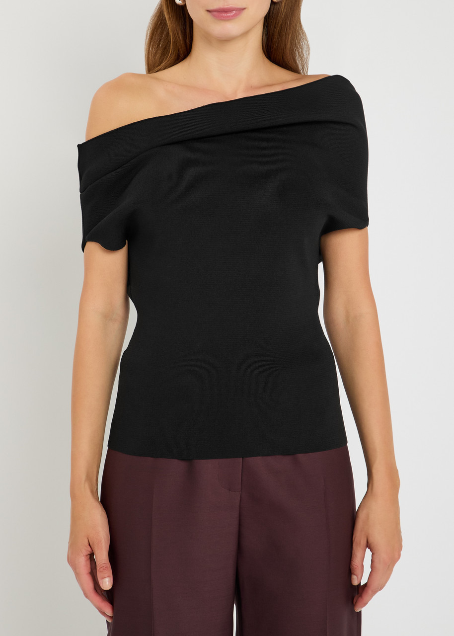 Armarium Debra Asymmetric Stretch-knit top - 2