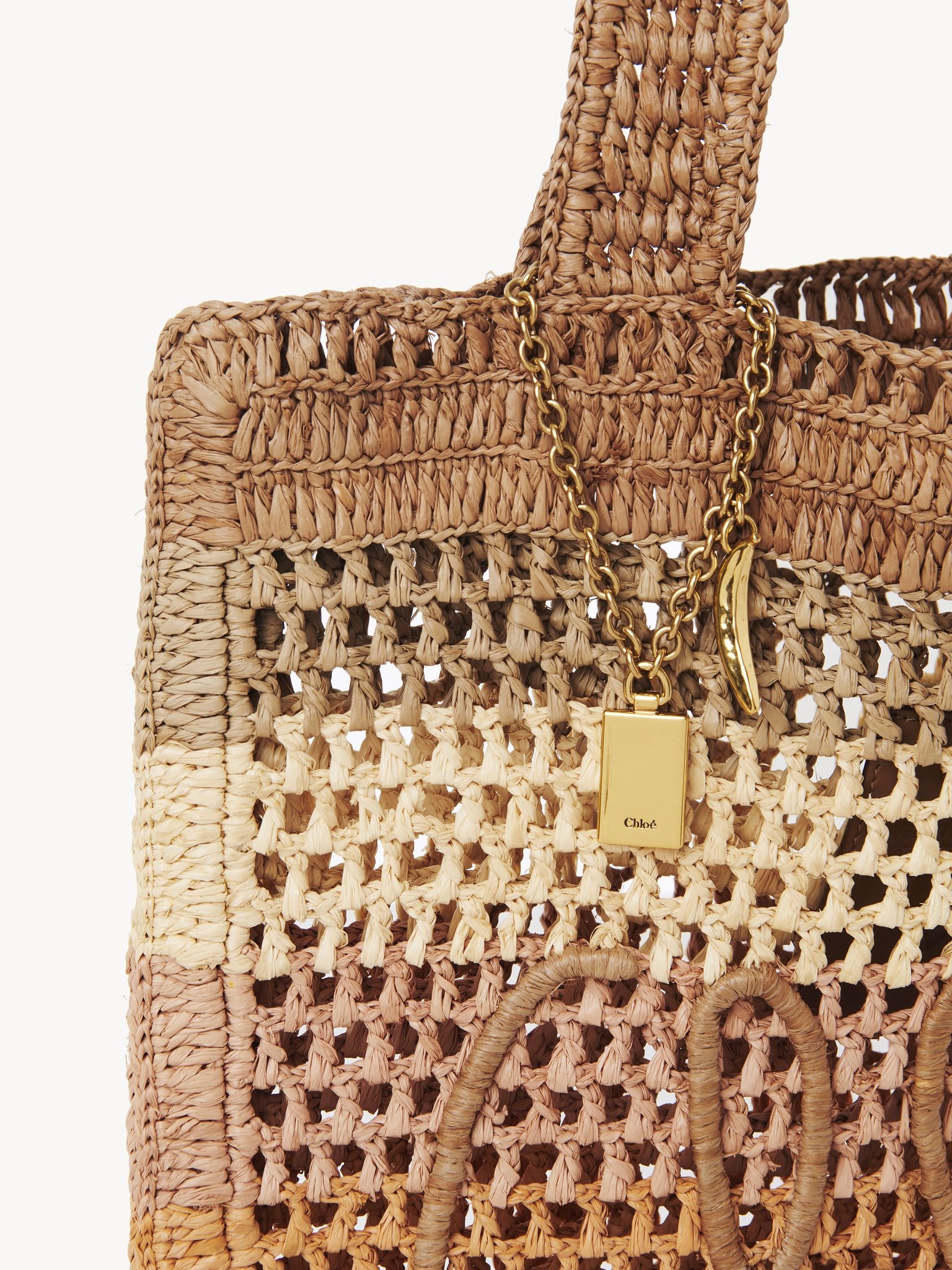 SUMMER BANANA TOTE BAG IN RAFFIA - 7