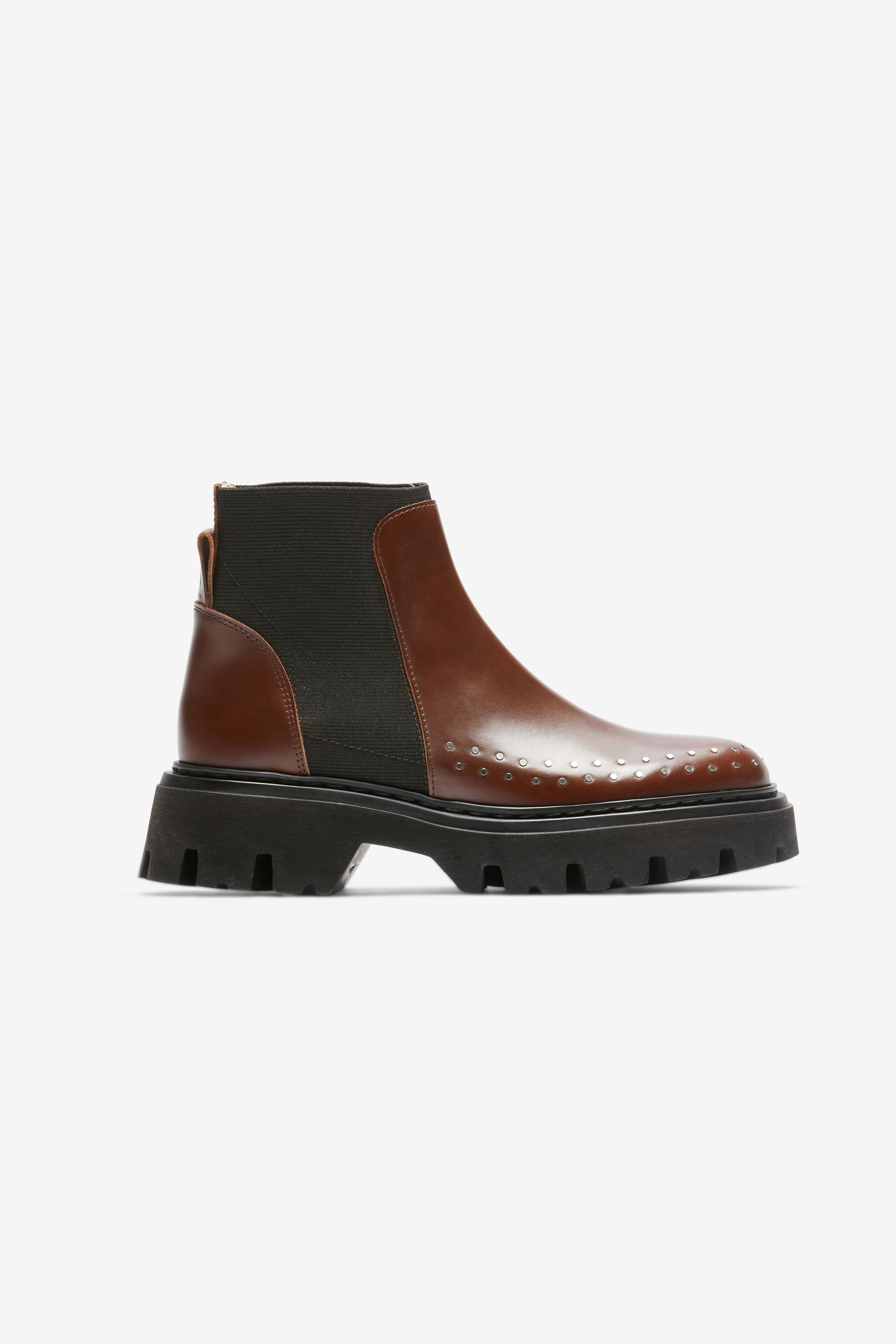 STUDDED CHUNKY CHELSEA BOOTS - 1