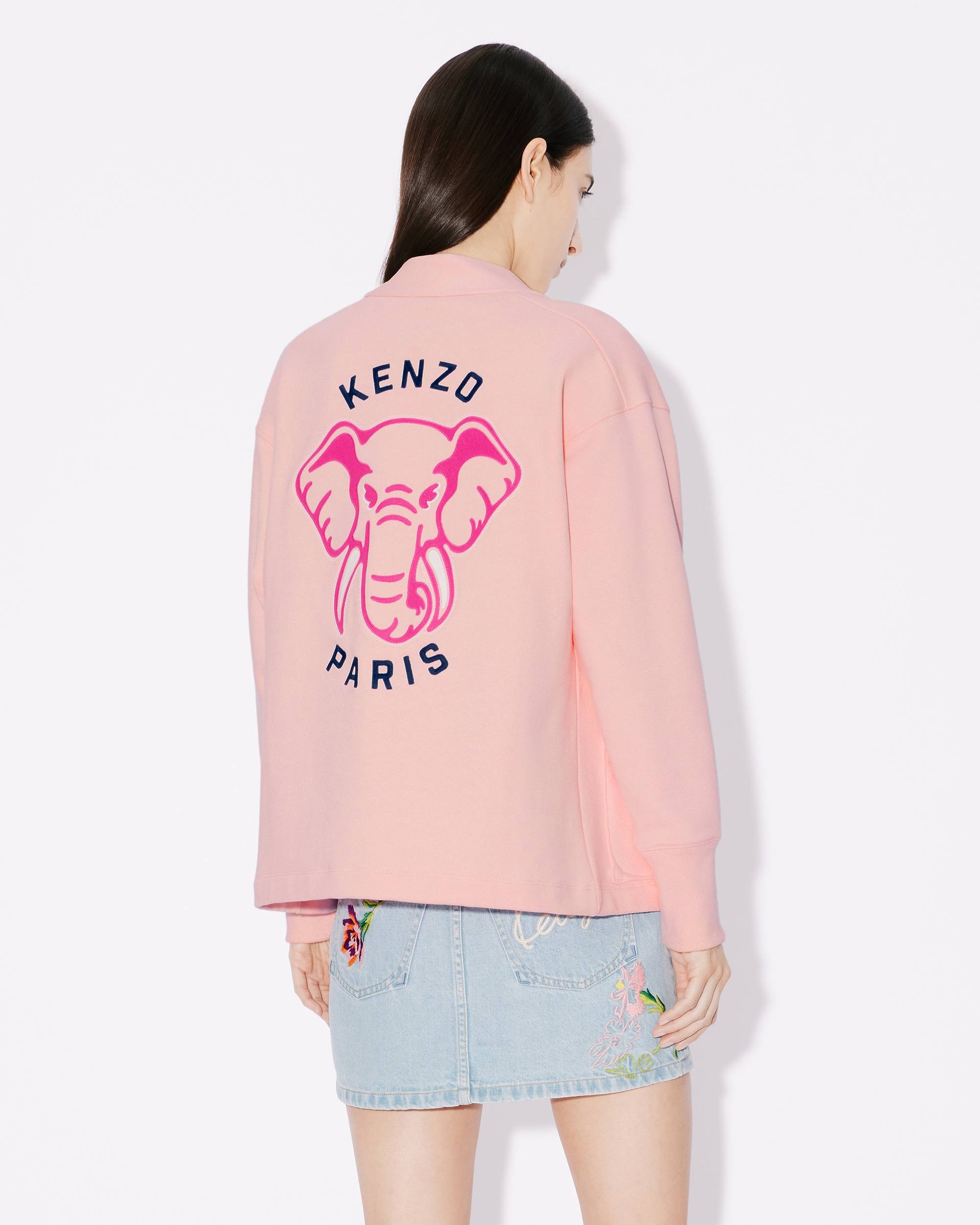 'KENZO Elephant' embroidered sweatshirt cardigan - 4