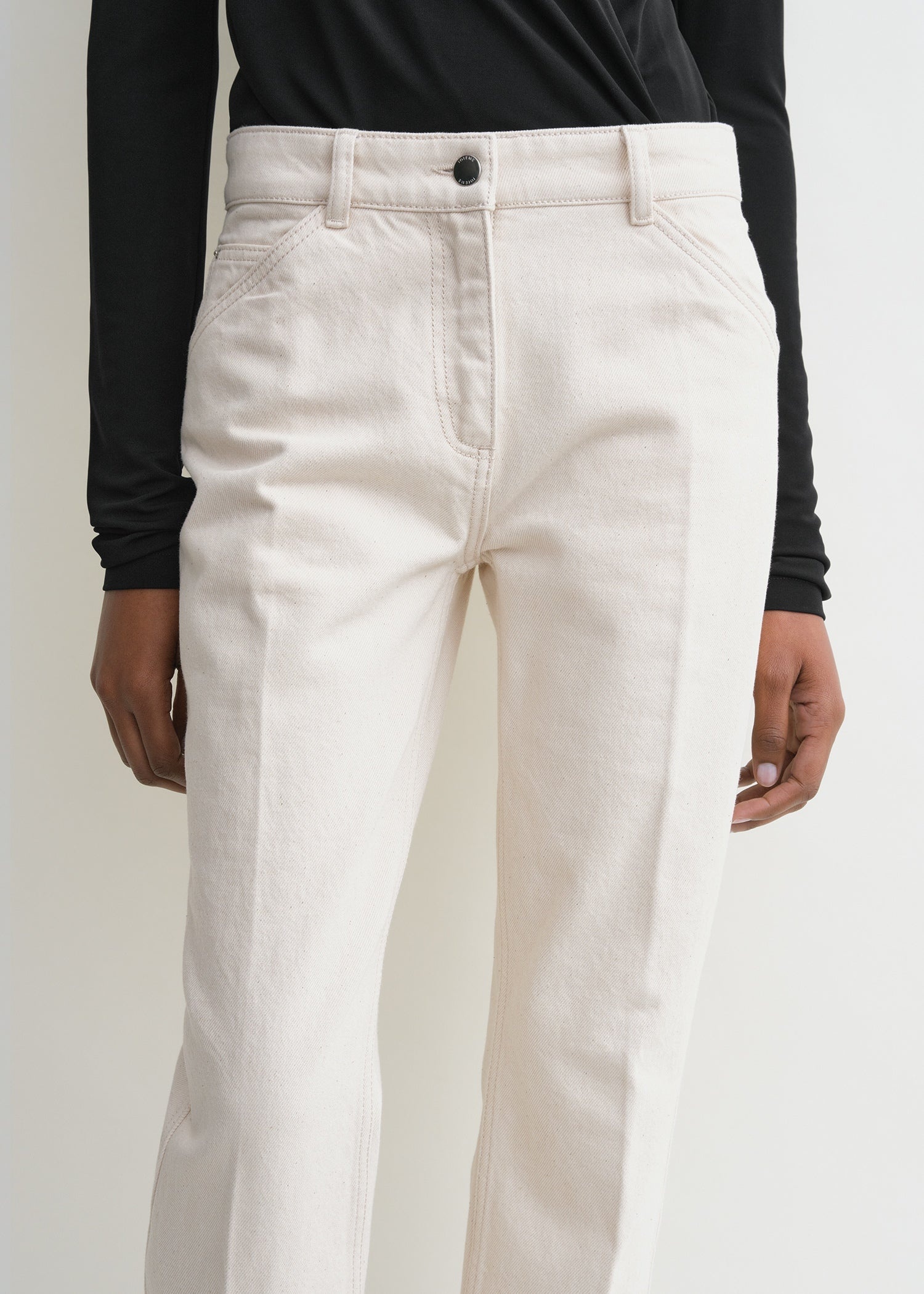 Low slim denim ecru - 5