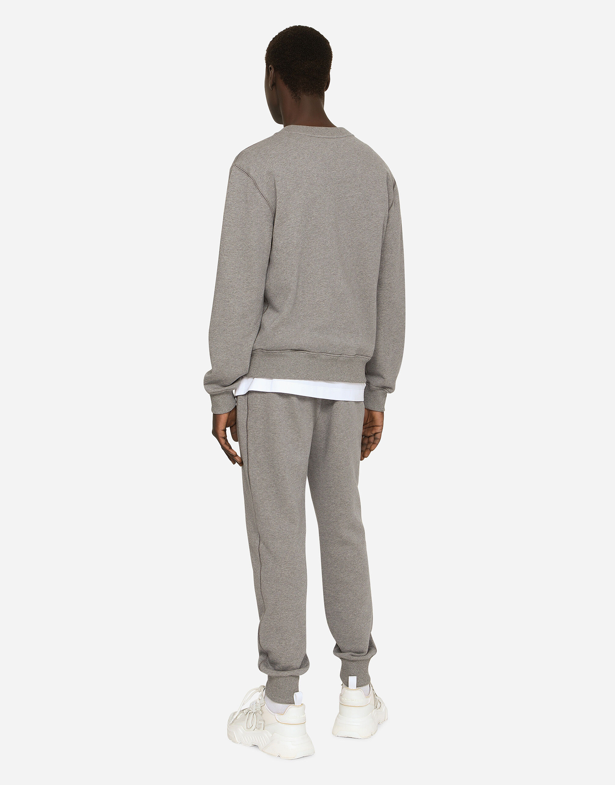 Jersey sweatshirt with branded tag - 3