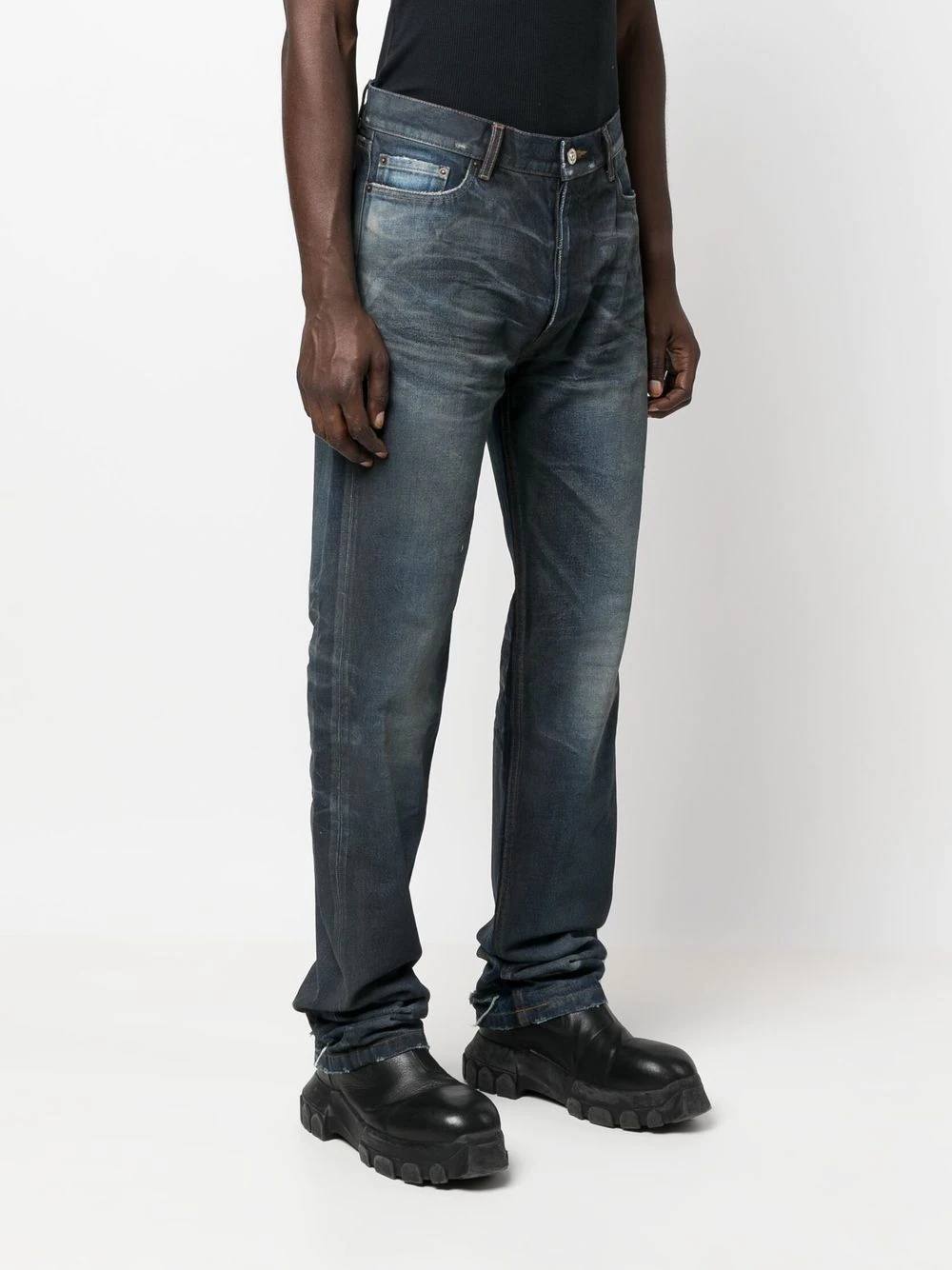 mid-rise straight-leg jeans - 3