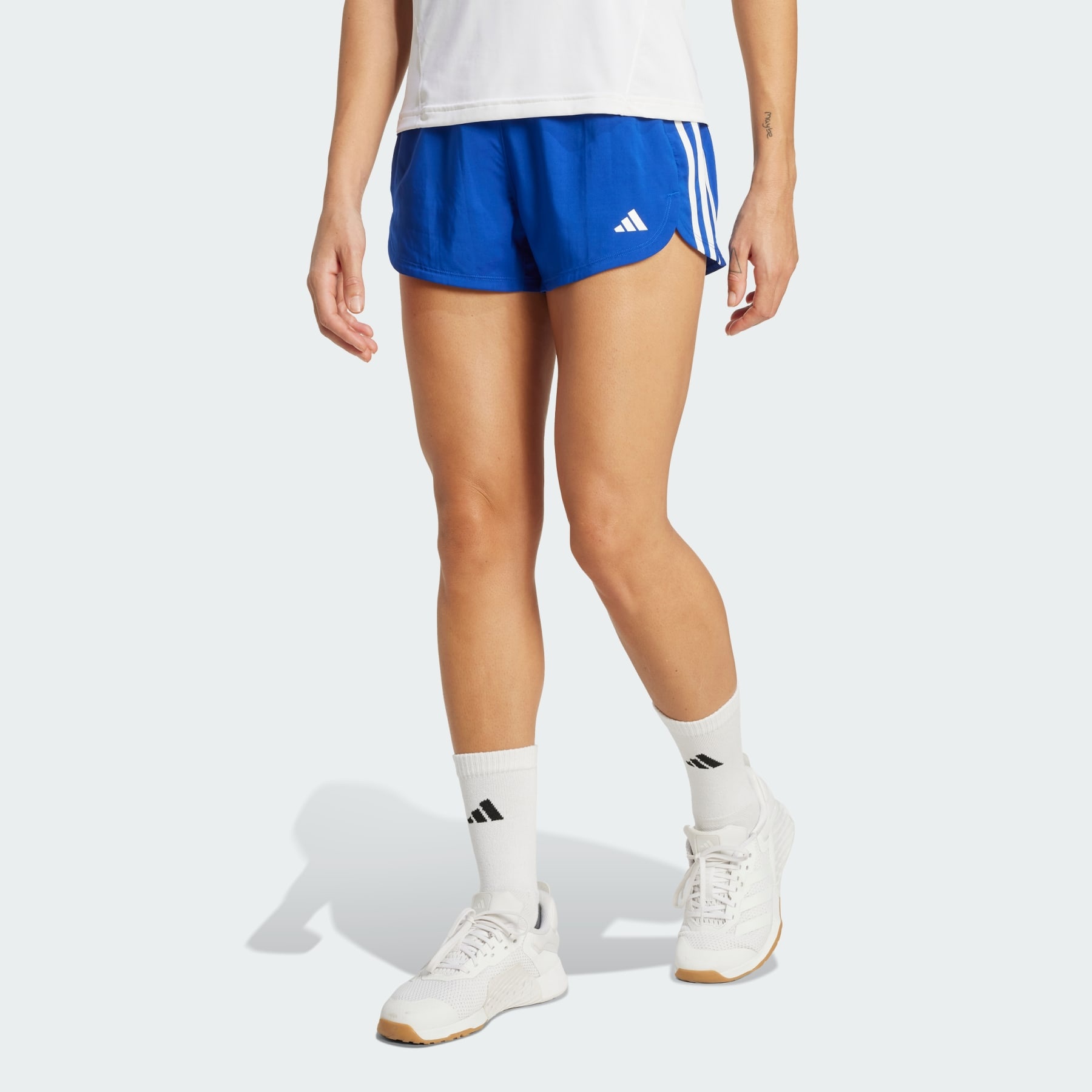Pacer Training 3-Stripes Woven High-Rise Shorts - 2