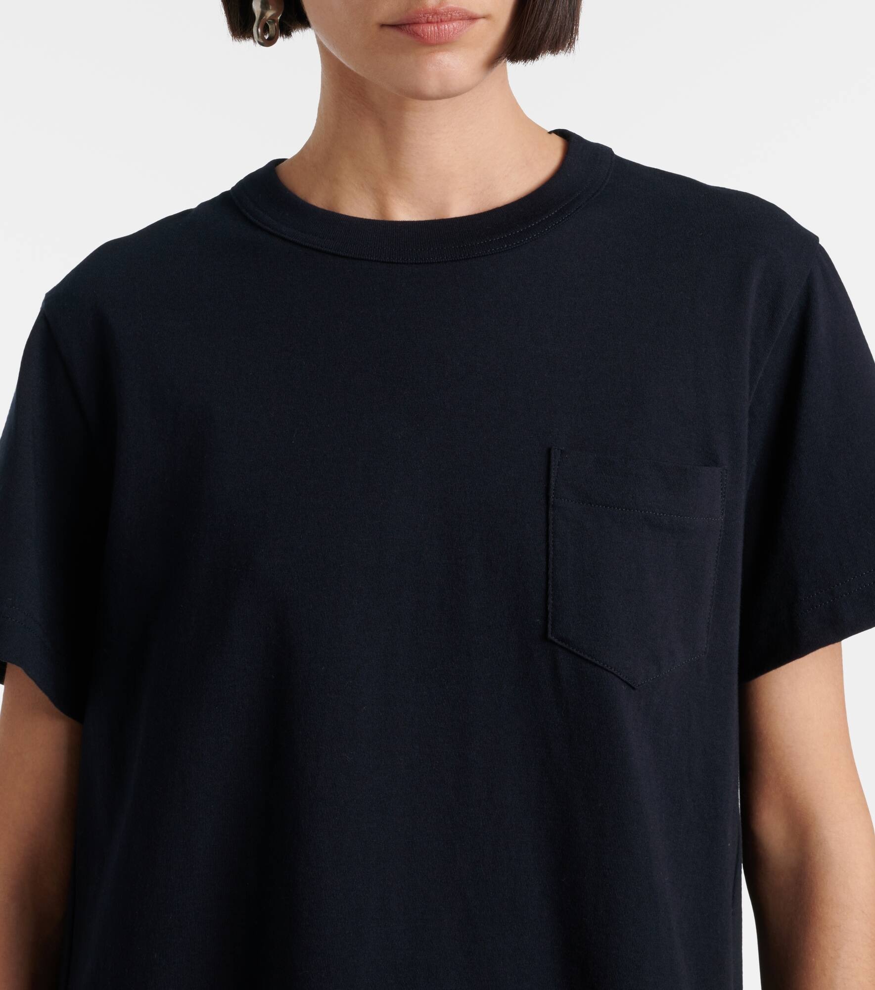 Paneled cotton jersey T-shirt dress - 4