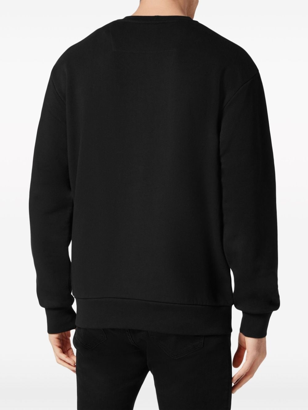 logo-embroidered crew-neck sweatshirt - 3