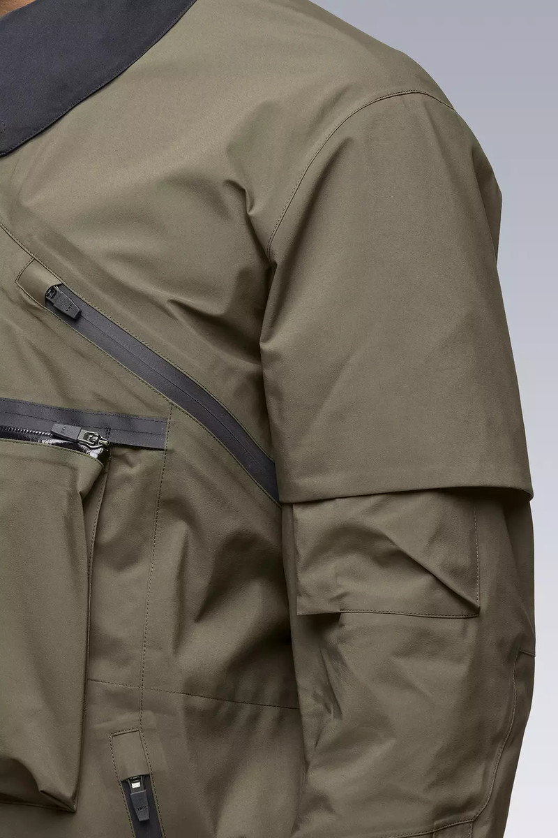 J1A-GTKR-RFM KR EX 3L Gore-Tex® Pro Interops Jacket RAF Green with size 5 WR zippers in matte black 28