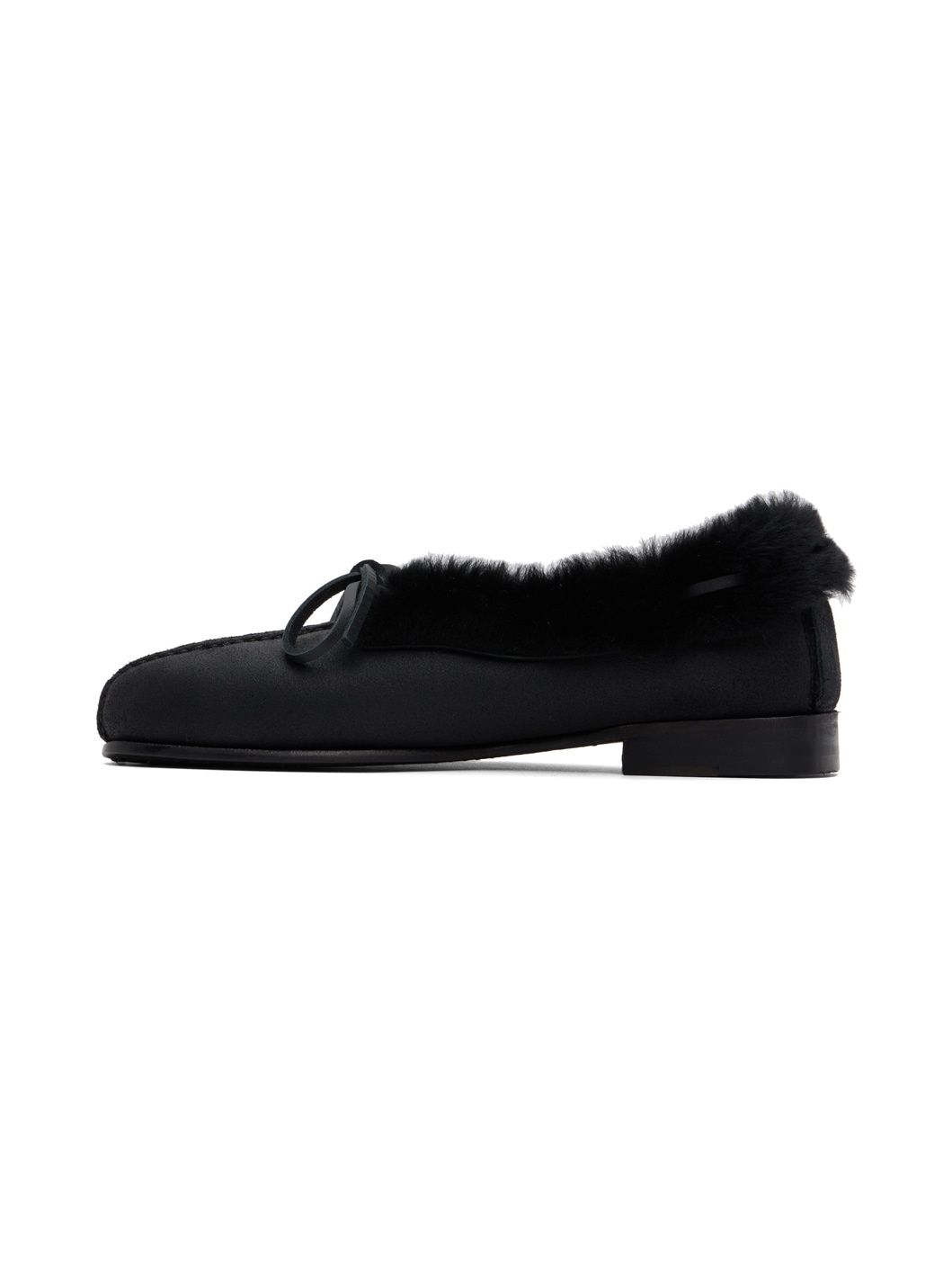 Black Tilla Shearling Loafers - 3
