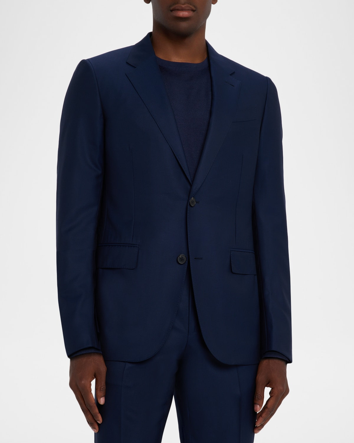 Men's Wool Textured Two-Piece Suit - 6