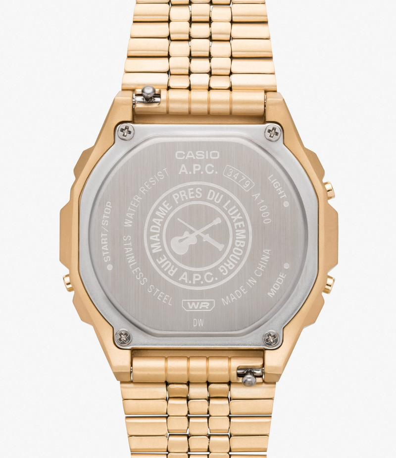 GOLD CASIO X A.P.C. WATCH 4