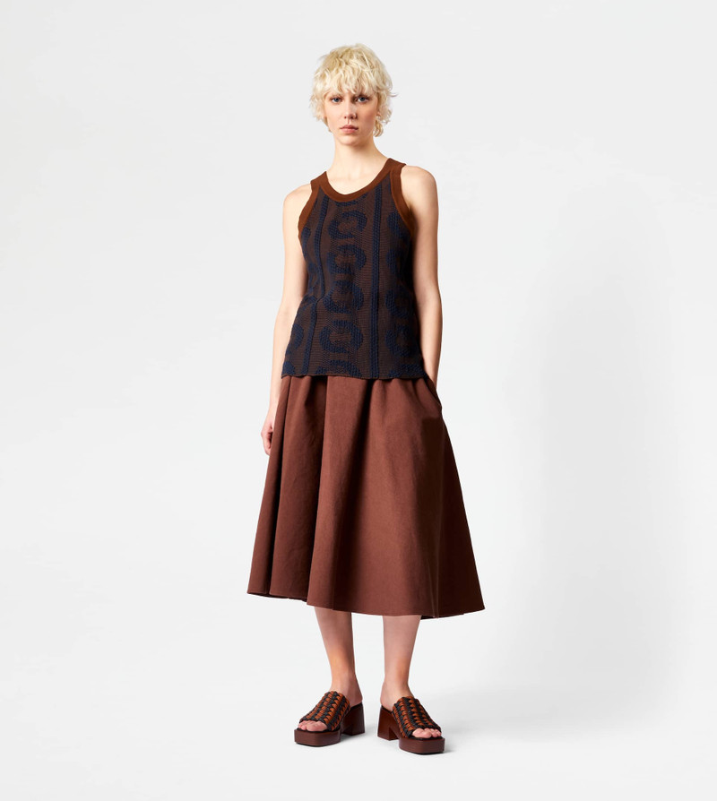Tod's TOP JACQUARD - BROWN, BLUE outlook