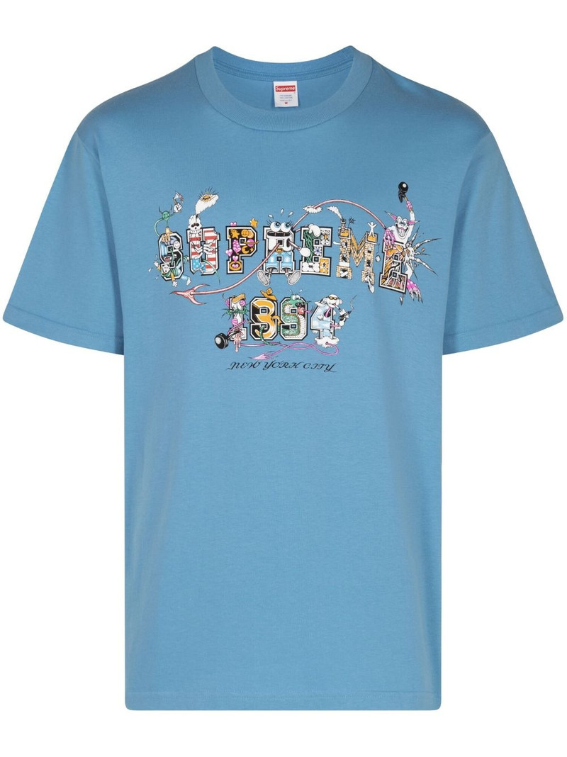varsity cotton T-shirt 1