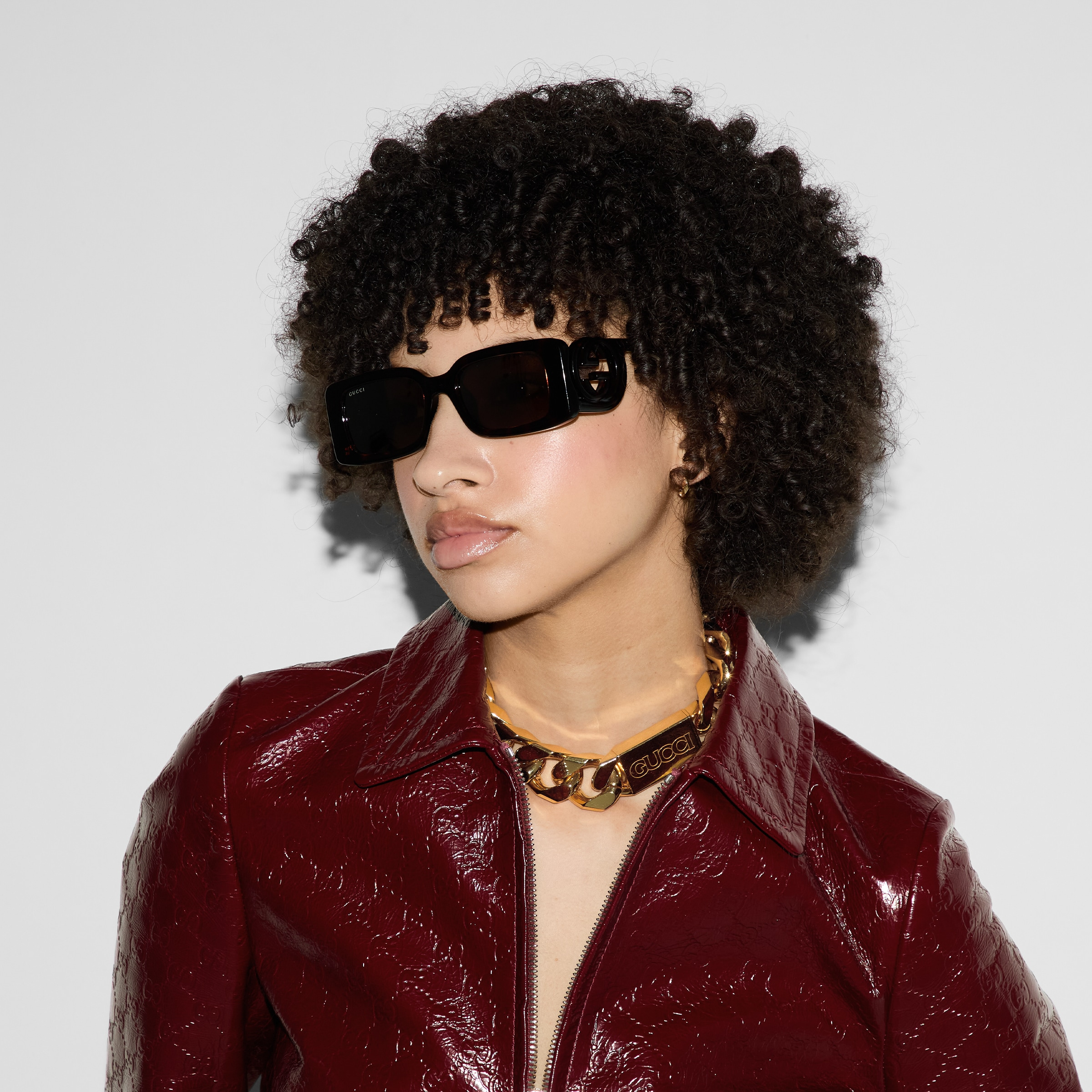 Rectangular frame sunglasses - 3