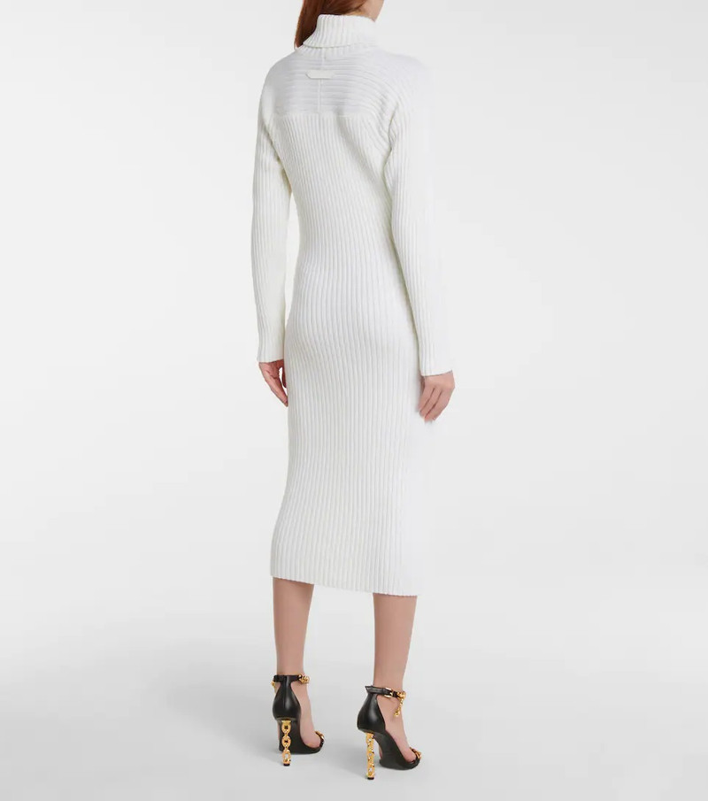 Ribbed-knit wool midi dress 3
