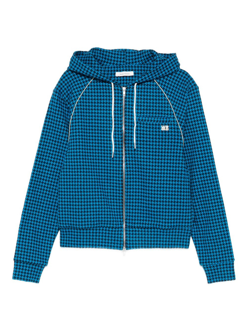 London patterned zip-up hoodie 1