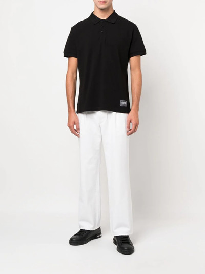 VERSACE JEANS COUTURE logo-embroidered polo shirt outlook