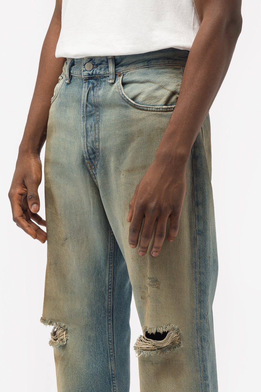 Acne Studios 2021M Penicillin Jeans in Blue | notreshop | REVERSIBLE