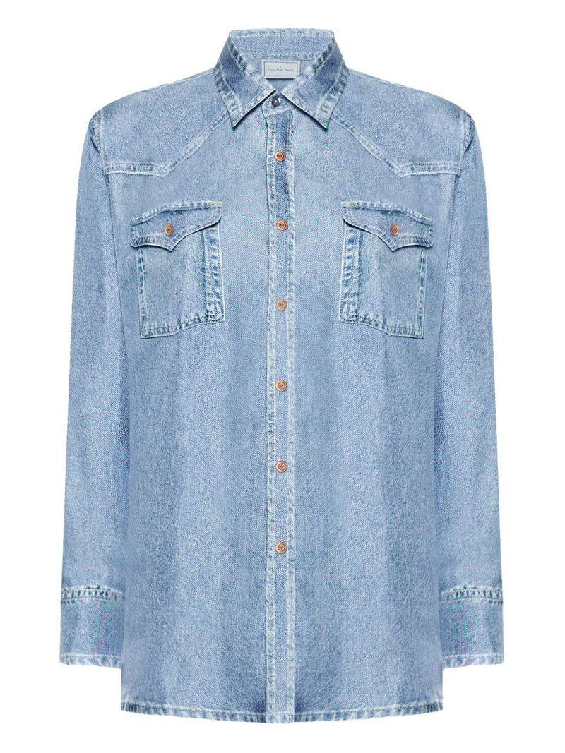 buttoned pocket silk shirt 1