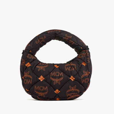 MCM MCM Aren Hobo Logo-Print Quilted Shell Mini Bag outlook