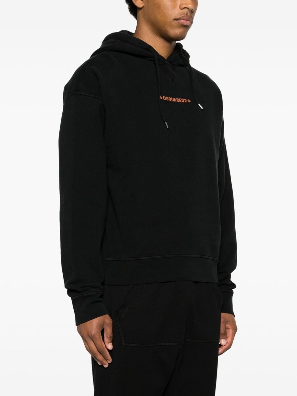 Cipro logo-print cotton hoodie - 3