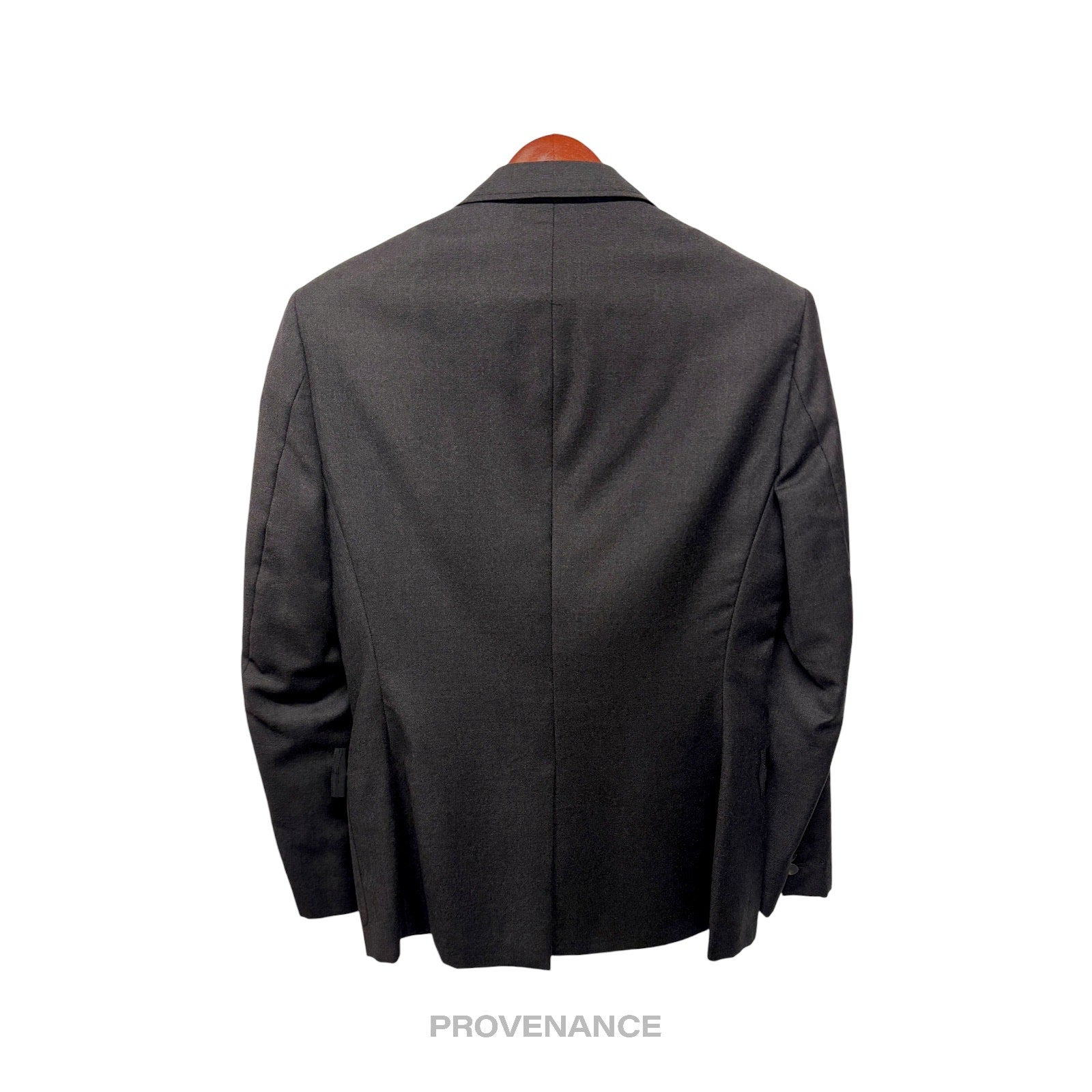 Lanvin Grosgrain Trim Blazer Jacket Coat - Grey 36 46 - 3