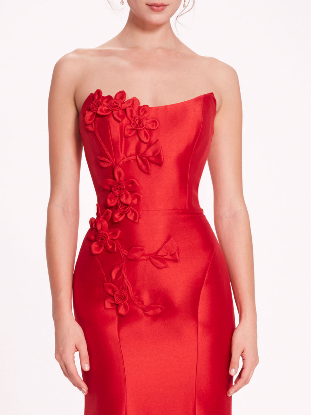 FLORAL MIKADO GOWN - 4