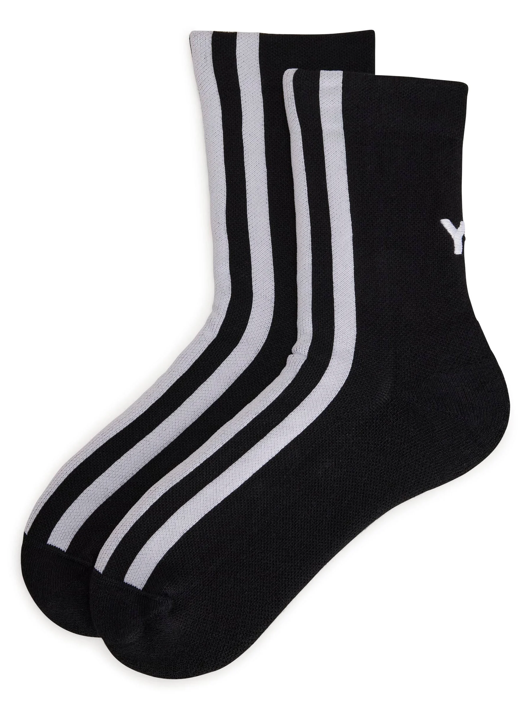 Y-3 STRIPES SOCKS – BLACK - 1