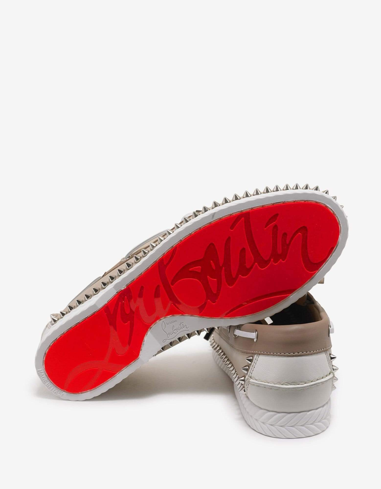 Christian Louboutin Steckel Colombe Beige Boat Shoes - 4