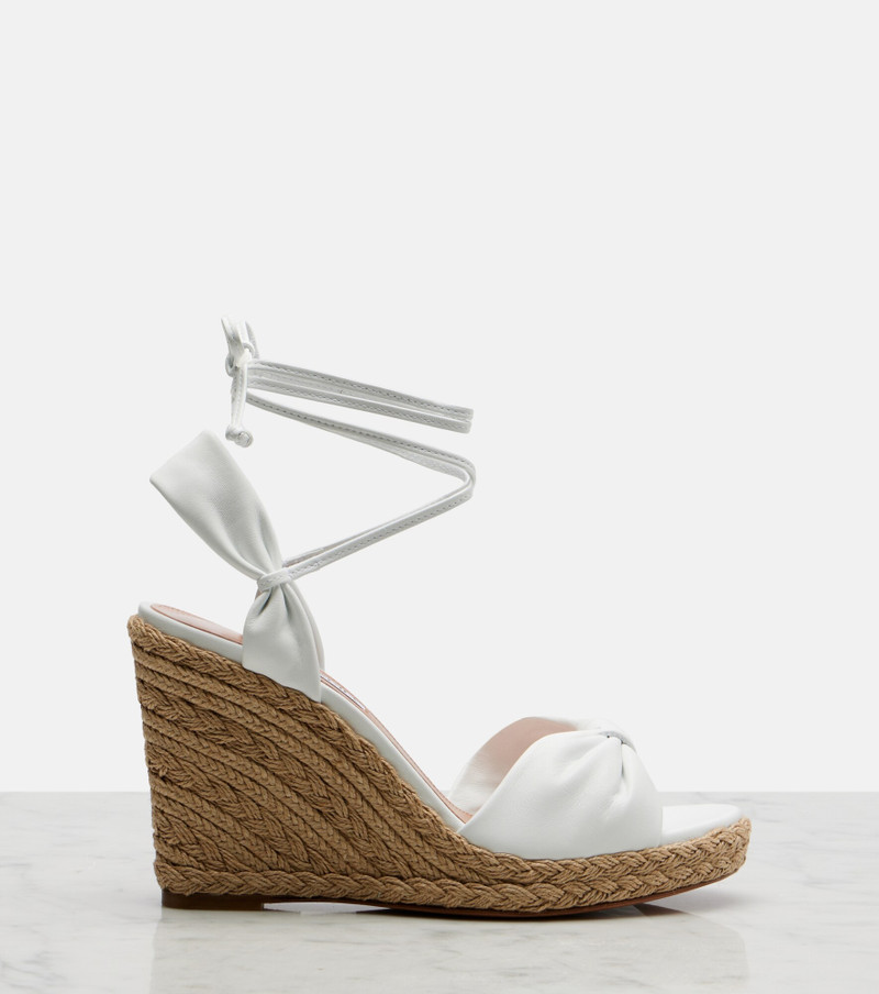 Carina leather espadrille wedges 5
