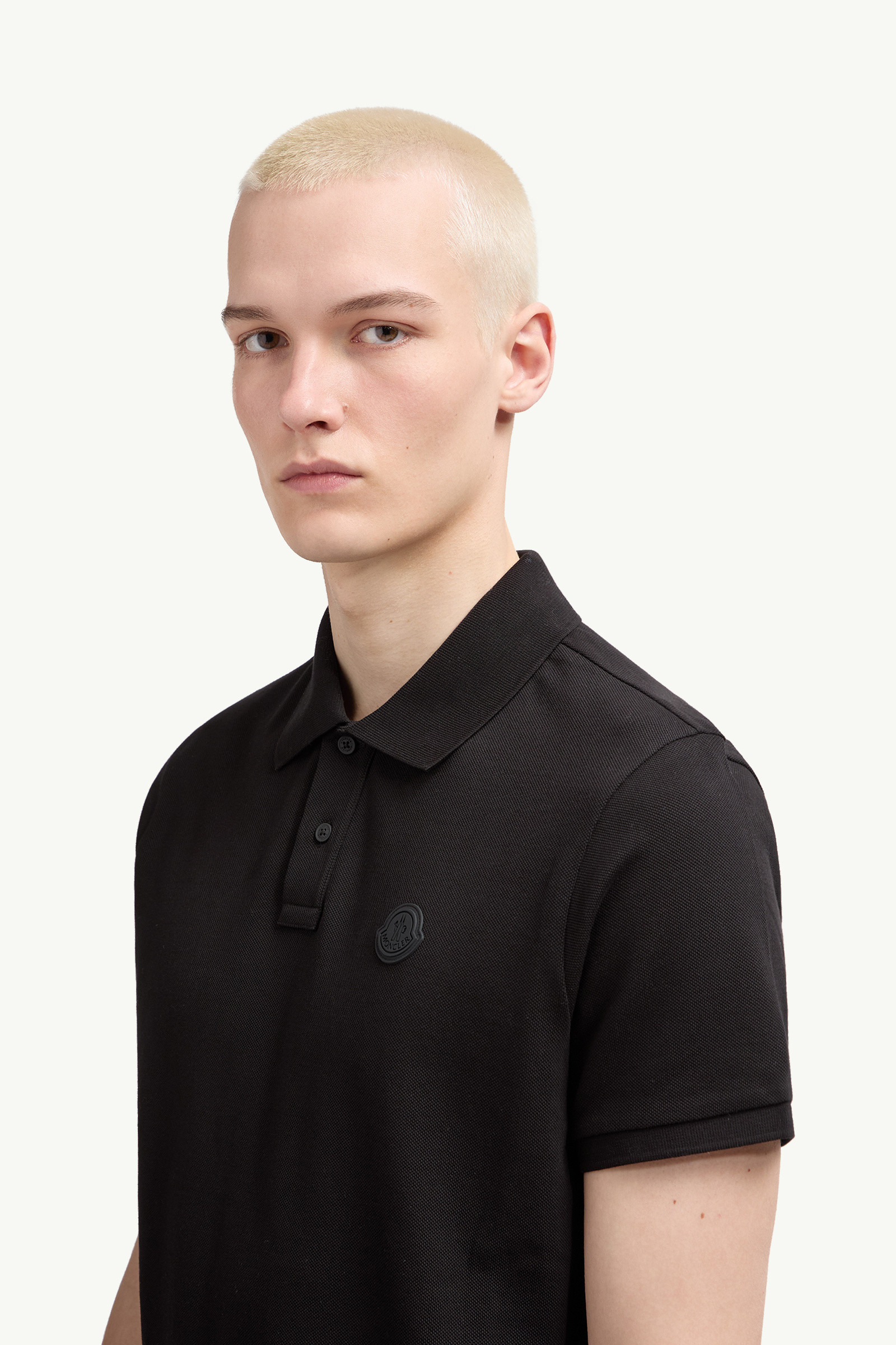 Logo Patch Cotton Piquet Polo Shirt - 4