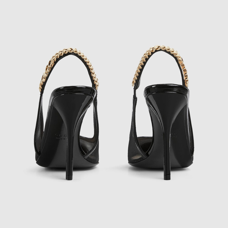 GUCCI Gucci Signoria slingback pump outlook