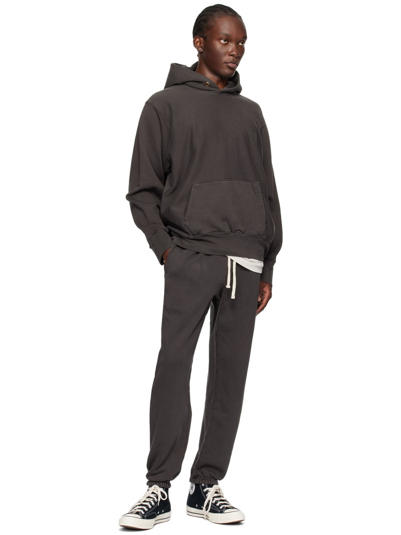 LES TIEN Gray Heavyweight Classic Sweatpants outlook