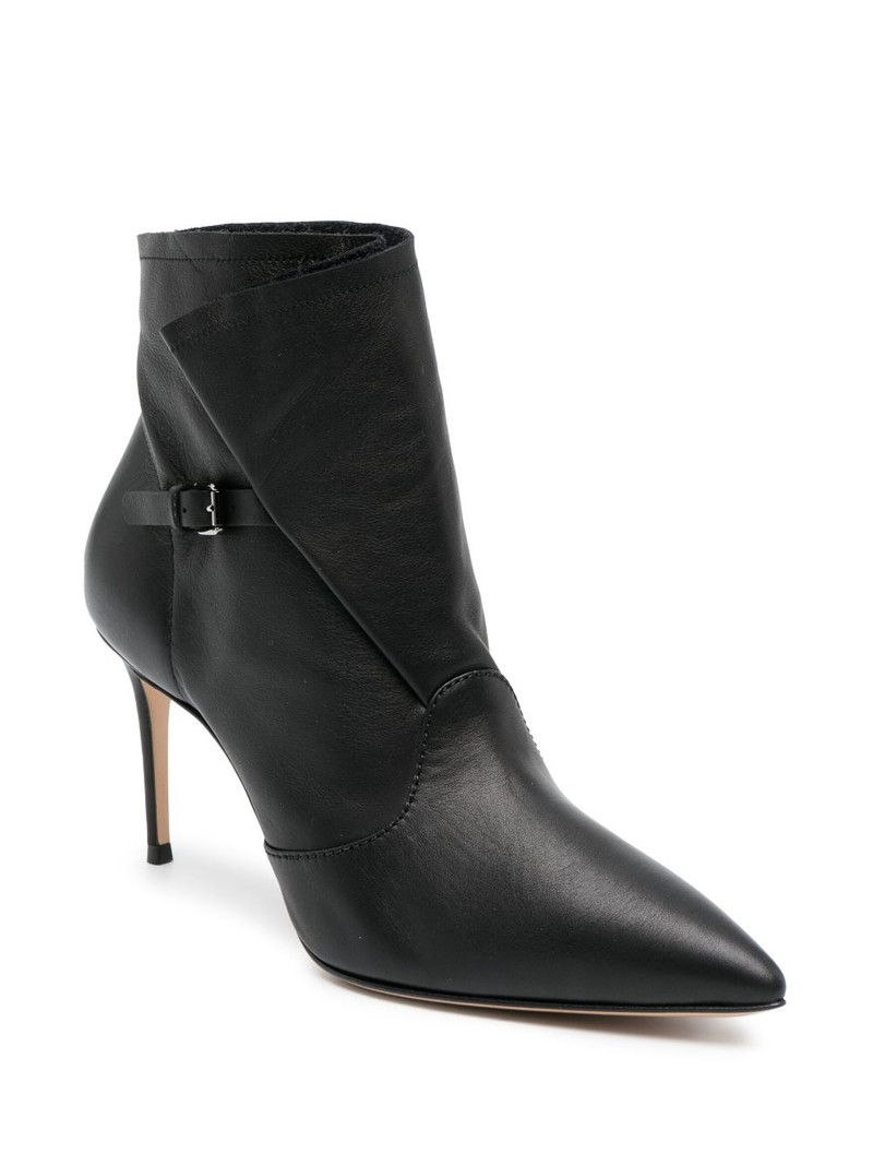 CASADEI 80mm buckled leather boots outlook