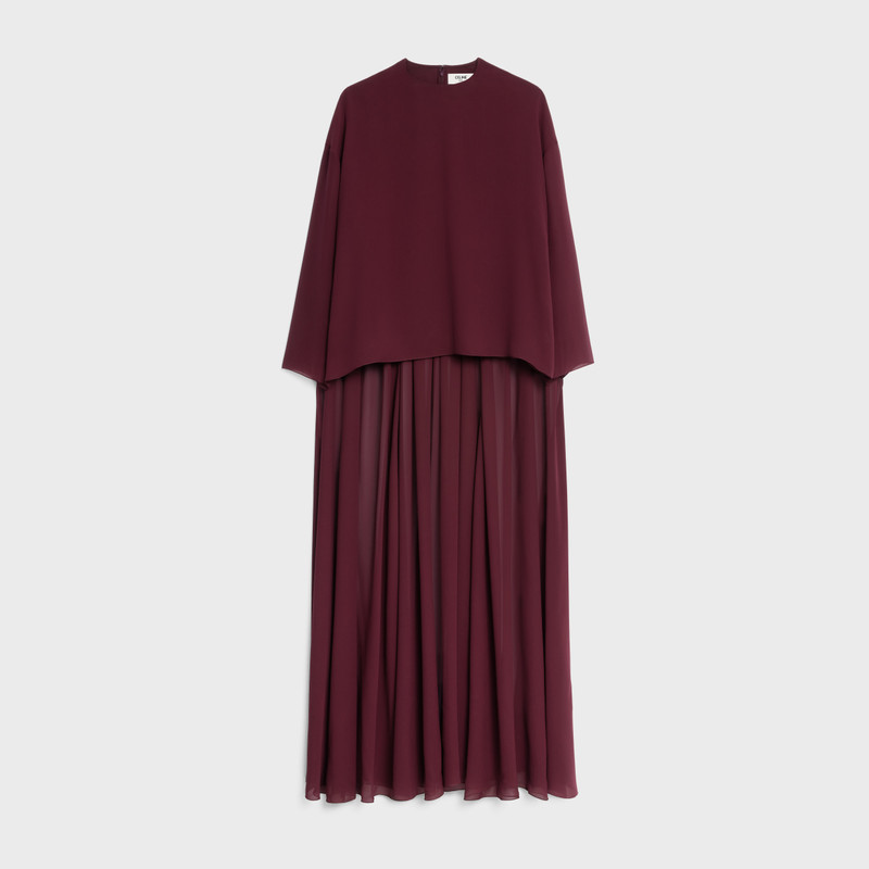 Draped cape top in Silk georgette 1