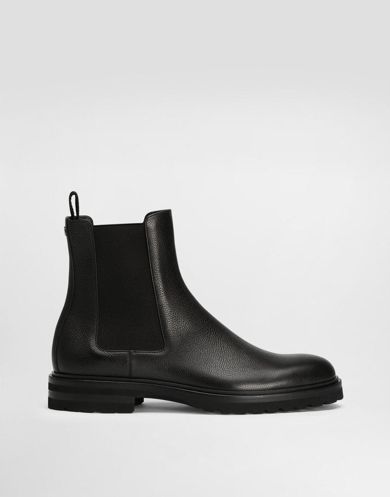 Grainy calfskin ankle boots 1