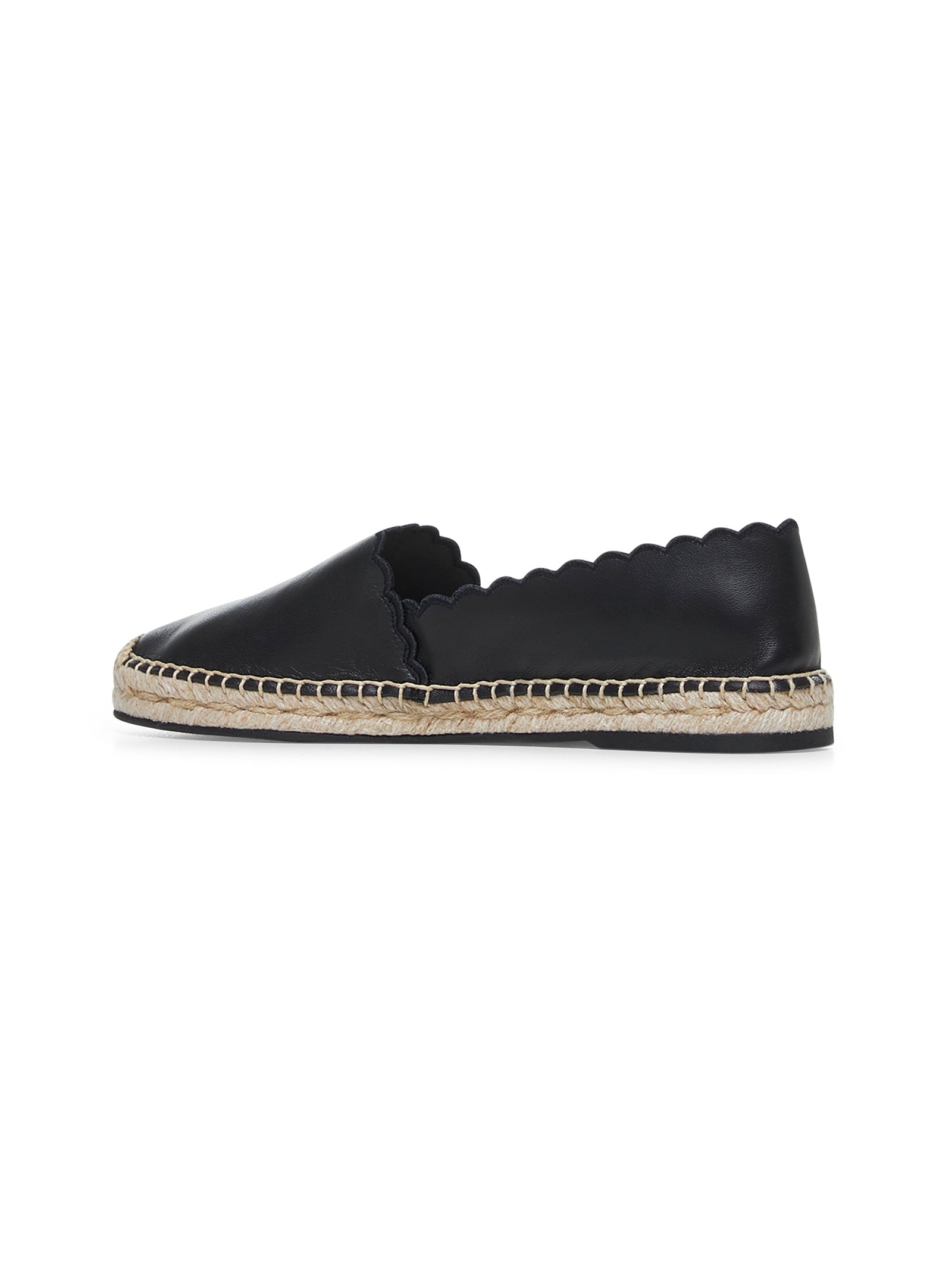 Black leather espadrilles - 3