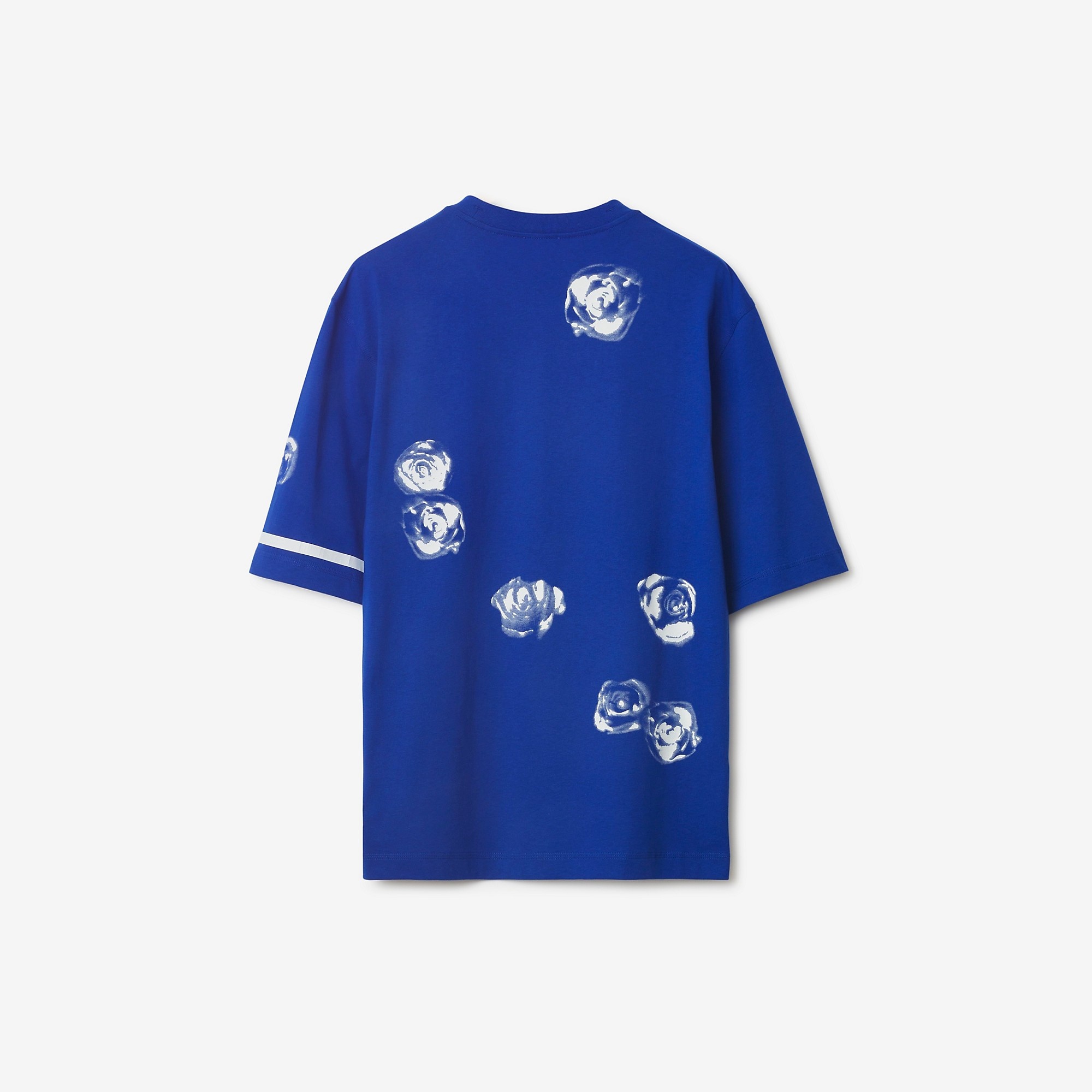 Rose Print Cotton T-shirt - 5