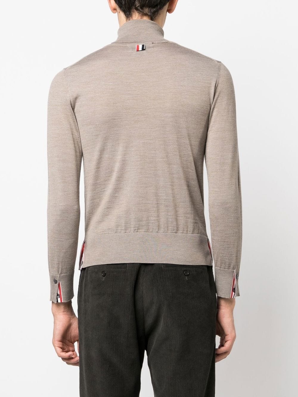 fine knit roll-neck jumper - 4
