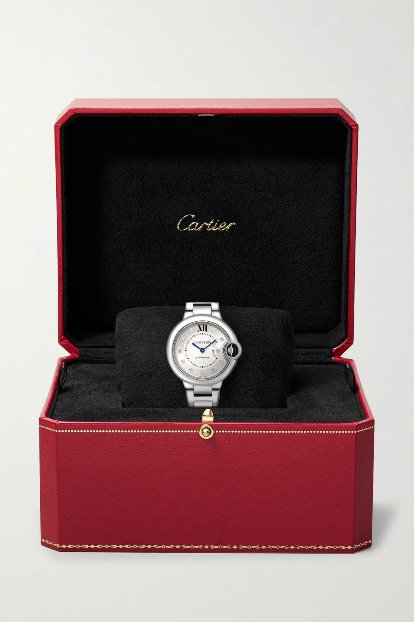 Ballon Bleu de Cartier Automatic 33mm stainless steel and diamond watch - 7