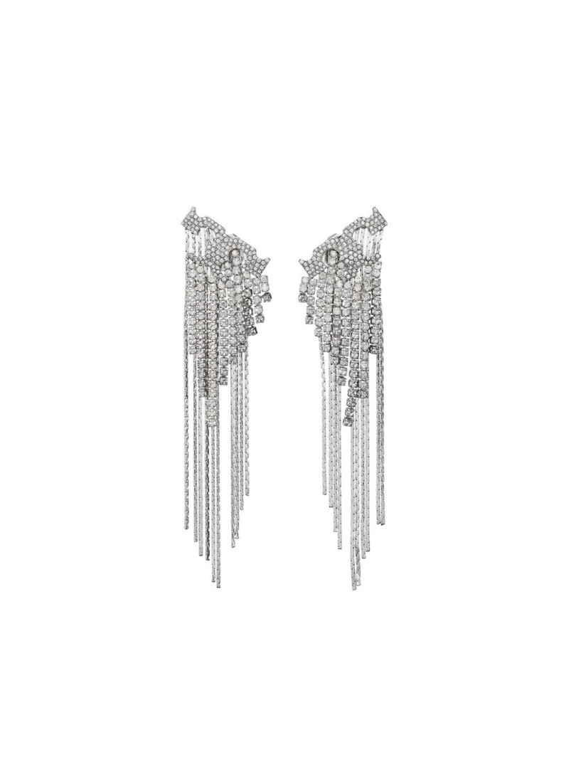 crystal logo earring 1