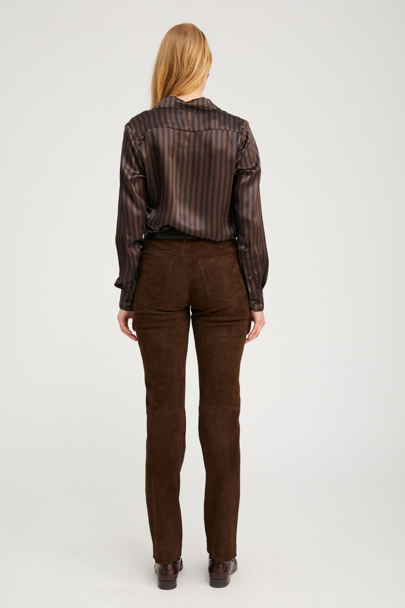 AMERICANO SUEDE 5 POCKET SLIM STRAIGHT 4