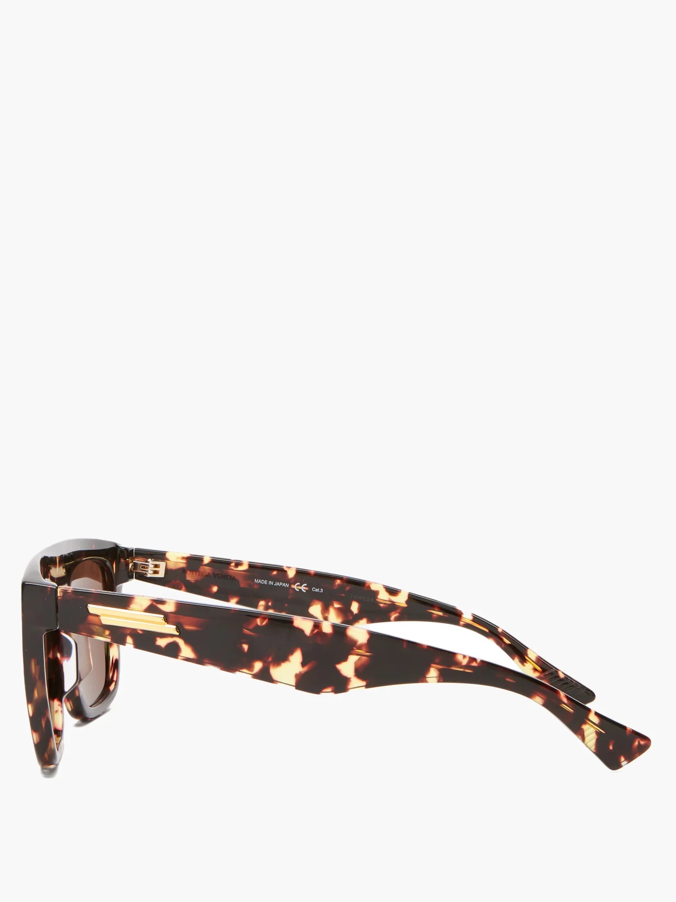 Flat-top tortoiseshell-acetate sunglasses - 3