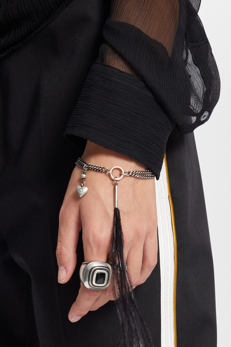 Revi Bracelet with Feather and Heart Charms 3