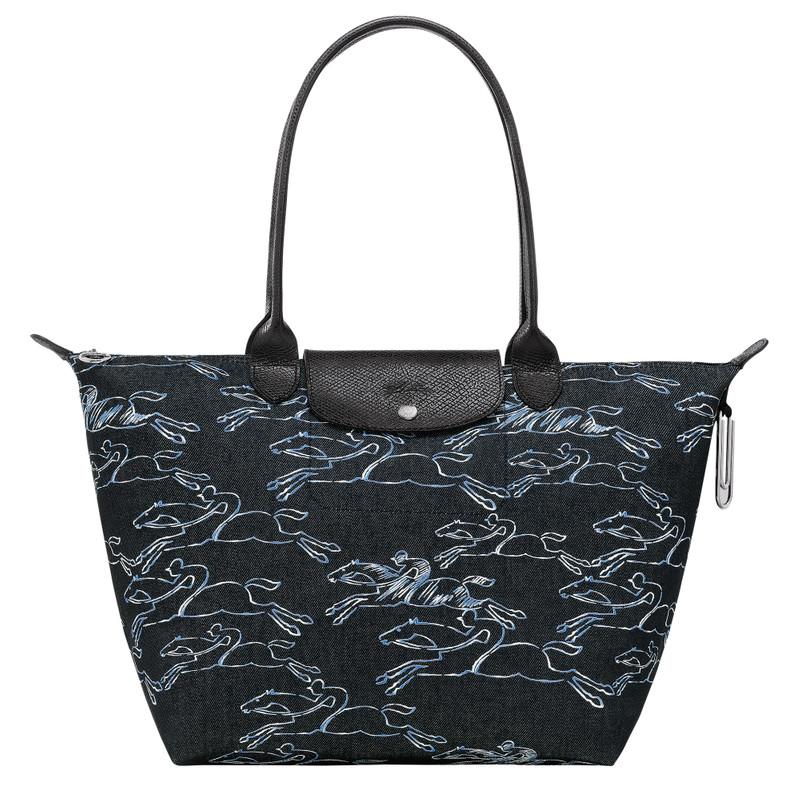 Le Pliage Collection L Tote bag Navy - Canvas 1