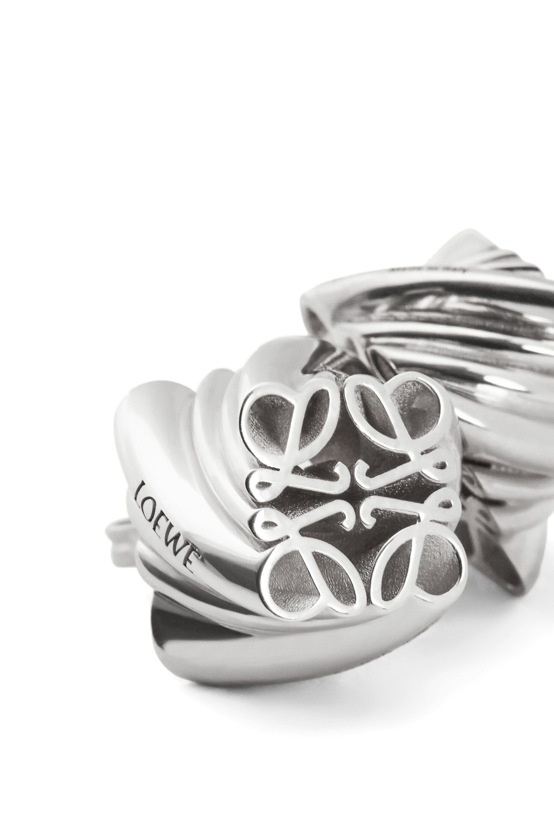 Twisted Anagram stud earrings in sterling silver - 3